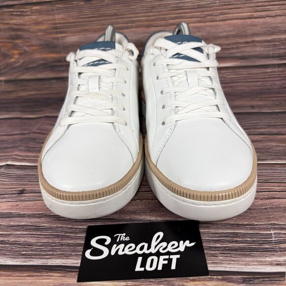 Kizik‎ Men's Sonoma Optic White Leather Casual Lace Up Shoes - Picture 2 of 8